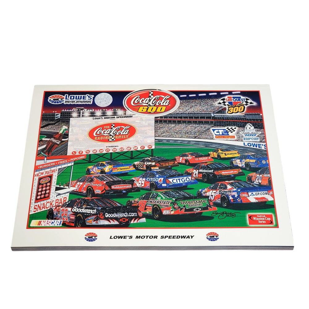 NASCAR May 2003 Coca-Cola 600 Lowes Motor Speedway Program Poster Protector